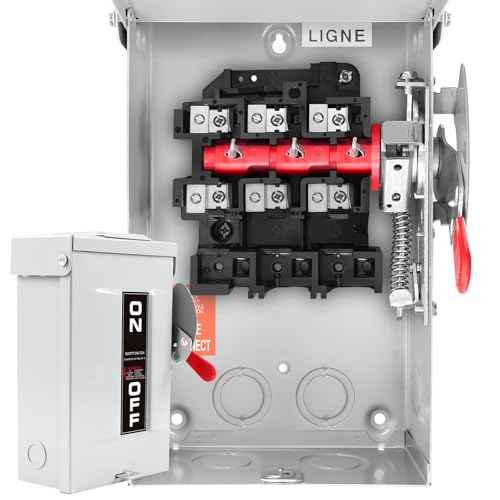 30 Amp Disconnect Switch,3 Pole Safety Switch,Non-Fusible,Indoor&Outdoor,Meeting NEMA 3R Standards,Galvanized Steel£¬Anti Corrosion and Rust Prevention,10-Year Warranty