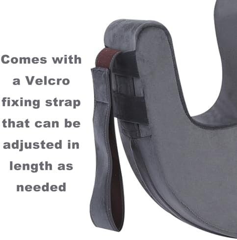 Sexysamba Bedridden Patient Turning Device with Fixing Strap Elderly Assistance Products Bed Rest Leg Pillow Patient Lift Aid Flannel Multifunctional Anti-Decubitus Nursing Products, Gray