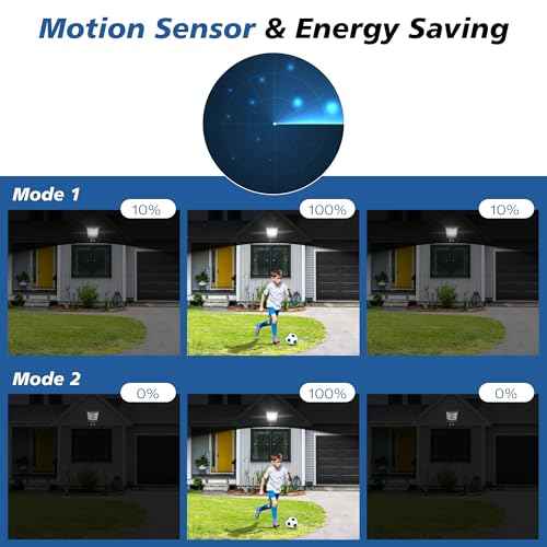Solar Lights Outdoor Waterproof - Super Bright Solar Street Lights Outdoor Dusk to Dawn with Motion Sensor and Remote Control, Wide Angle Commercial LED Street Light IP67 Waterproof 2 Packs