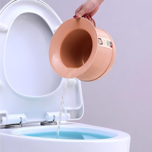 Chamber Pot Bedpan Urinal Bottle Urine Pots Potty Pee Bucket Bedside Urinal with Lids to Prevent Odors, Suitable for Kids, Women and Men (Pink)