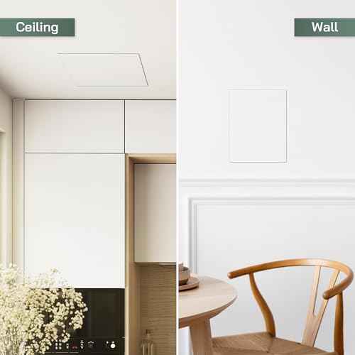 Vent Systems 6" x 6" Inch Aluminum Drywall Access Panel ? Recessed Metal Square Inspection Door for Wall, Ceiling, Plumbing, HVAC System ? Indoor Use for Home, Garage, Office Renovation or Repair