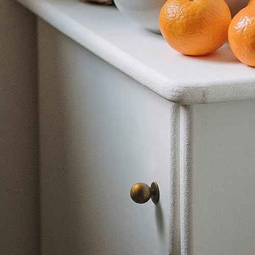 Set of 24 -Sleek Round Antique Brass Cabinet Knobs - Retro and Minimalist Hardware for Stylish Home Enhancement - 1 Inch Diameter