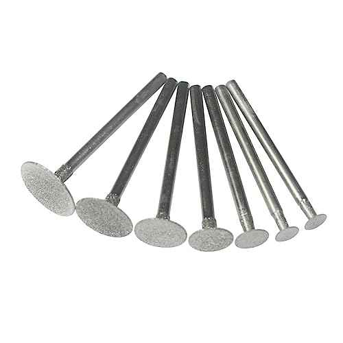?????? ???? 7 Pcs T Shape Diamond Burr - 1/8'' Shank Mini Channel Carving Diamond Burs Stone Carving Bits for Rotary Tools Includes Dremel