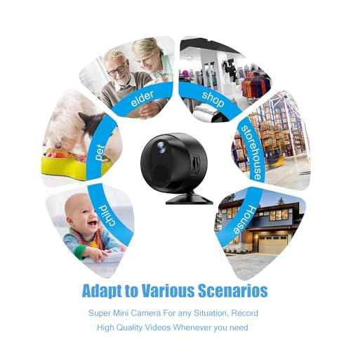 Mini Camera, 1080P HD Hidden Indoor Home Security Camera, WiFi Nanny Cam with 90 Days Standby Battery Life, Wireless Surveillance Cameras for Baby/Pets£¬Auto Night Vision, AI Human Detection