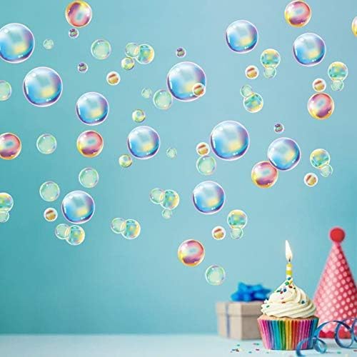 Cheerland Bubble Window Decal for Walls Under The Sea Wall Decals Party Decorations Bubble Stickers Vinyl Cutouts Removabl Mermaid Birthday Decoration Ocean Bathroom Decor Theme Supply