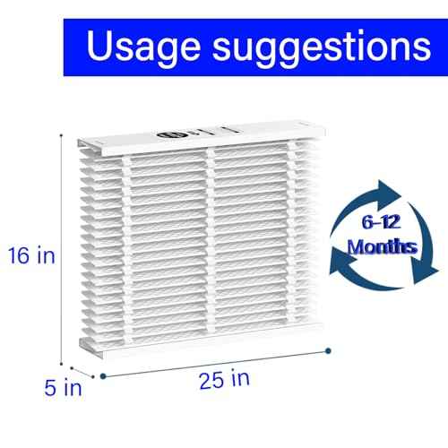EXPXXFIL0016 Merv 13 16x25x5 EZ Flex Air Filter for Carrier EZXCABCC0016 and Bryant EXPBBFIL0016 EZ Flex heating and cooling system, 2 Pack