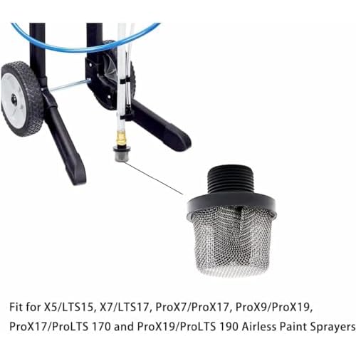 Replacement Filters Set for Graco Paint Sprayer Filters, Includes 1pk 288716 3/4-Inch Inlet Strainer Thread and 5pk 288749 Airless Spray Gun Filter, with for Graco Airless Paint Sprayers Gun