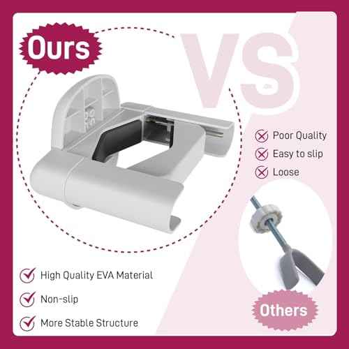 ¡¼Upgrade¡½ 2 Pcs Baby Gate Banister Adapter ? No?Drill Stair Railing Mount, Fits 2?3.5¡È Round/Square Posts, Compatible with Baby & Pet Safety Gates(White, Standard-W)