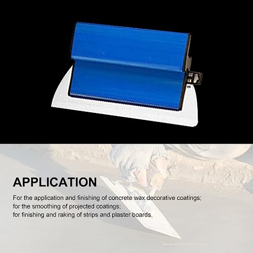 Drywall Skimming Blade, Stainless Steel Blade, Durable High Grade Skimming Drywall Smoothing Spatula Plastering Painting Finishing Trowel Wall Plastering Tools for Wall-Board(Blue,SIZE:25cm)