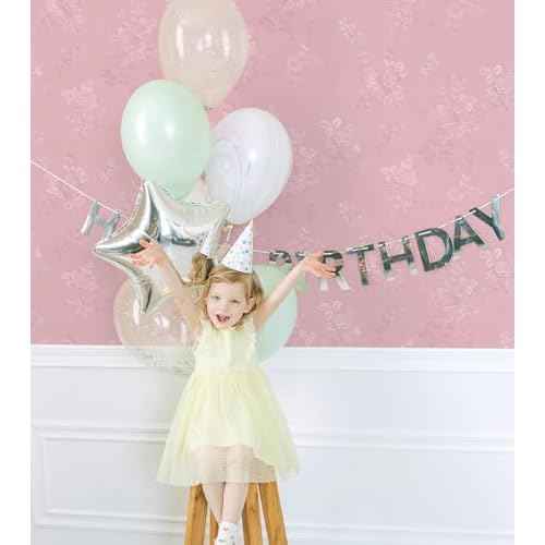 Latvo Pink Wallpaper Silk Embossed Floral Pink Contact Paper Peel and Stick 118inL 17.7inW Self Adhesive Wallpaper for Bedroom Kids Room Decor Nursery Textured Flower Contact Paper for Cabinets Liner