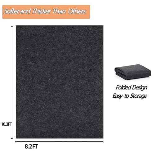 10.2 * 8.2 FT Outdoor Storage Shed Mat, Waterproof Storage Shed Flooring Mat, Anti-Slip Patio Furniture Floor Scratch Prevention Mat, Dustproof Outdoor Carport Mat