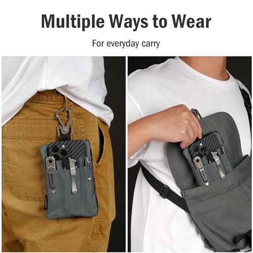 VIPERADE VE27 EDC Organizer, 6 Pocket Multitool Pouch with Zipper