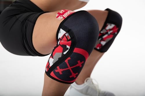 Rocktape Assassins Knee Compression Sleeves, Knee Brace for Weightlifting, Cross Training & Working Out - Reduce Strain & Swelling (2 Sleeves)