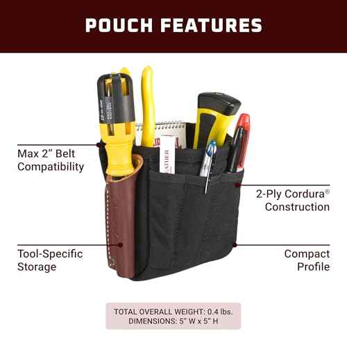Occidental Leather Task Pouch - Fits Up to 2¡± Work Belt - Made in USA