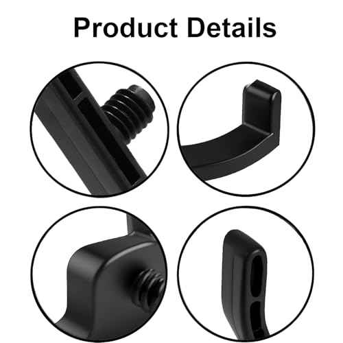 6 Pcs ABS Storage Shed Tool Hooks, Compatible with Suncast and Craftsman, Include J-Shape, U-Shape, Durable Tool Hangers for Garden & Shed Organization (Pack of 6)