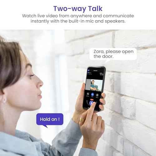 Smart Video Doorbell Camera with AI Motion Detection, Night Vision, Cloud Storage, 2 Way Audio, Battery Powered, 2.4GHz Wi-Fi Only