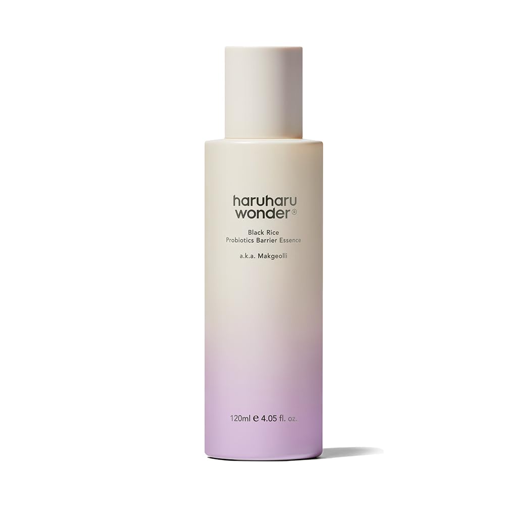 haruharu Wonder Black Rice Probiotics Barrier Essence, 4.05 fl.oz, Skin Flooding & Layering, Strengthens Skin Barrier, Moisturizes, Glowy Radiant Skin, Non-Comedogenic, Vegan Korean Skincare