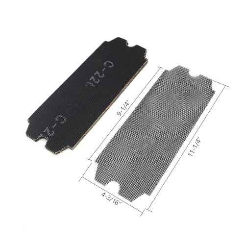 SCOTTCHEN Drywall Sanding Screen Mesh Sheet 4-3/16" x 11-1/4" Grit #220-12pcs