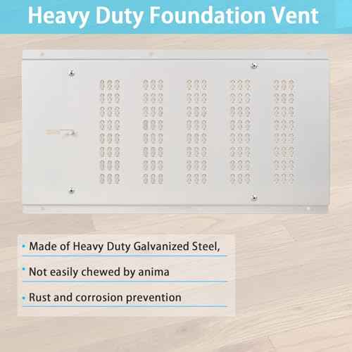 Foundation Vent Cover Crawl Space Vent Cover for Foundation Garage Attic Home Improvement,Fit 16¡±x8¡± Rough Opening,Outdoor Crawl Space Air Wall Vent Cover with Damper&Screen Reduce Moisture,White,3PK