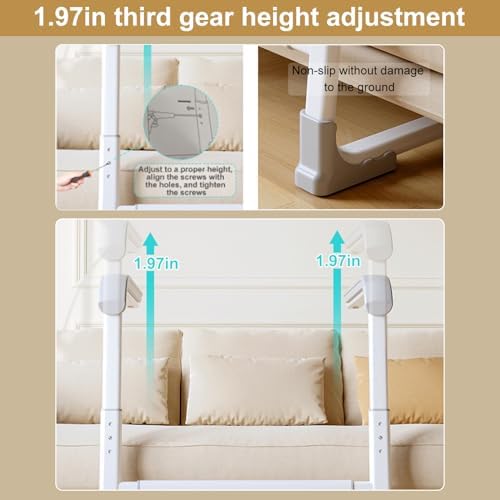 Glnnk Couch Stand Assist Aid for Elderly: Chair Sofa Lift Assis Devices for Seniors Sit to Stand - Height & Width Adjustable Mobility Daily Living Aid Rail Assistance Handle