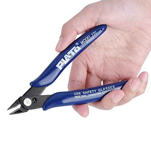 3D Printer Cutting Plier, Model 170 Diagonal Pliers, High Carbon Steel Jaw 3D Printer Side Cutting Nippers, Precision Cutter Pliers Diagonal Side Cutter Nippers