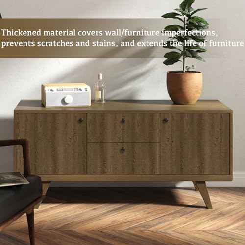 Abyssaly Wood Contact Paper- Walnut Wood Peel and Stick Wallpaper for Cabinets - Self Adhesive Waterproof Wood Grain Wall Paper Easy to Clean for Furniture Countertops Drawer Shelf Liner 15.7" x 118"
