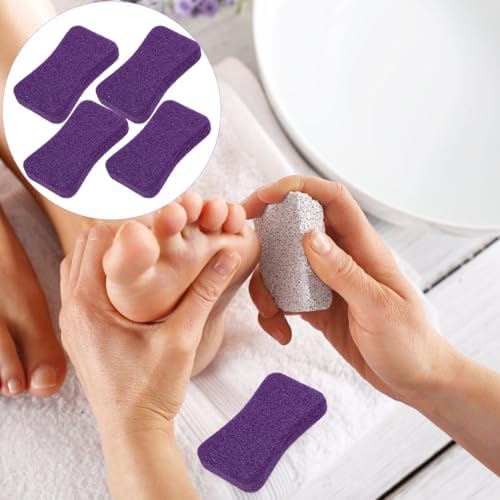 Beavorty 4Pcs Foot File Callus Remover Set Ergonomic Pedicure Tools for Dead Skin Removal and Foot Care Exfoliating Scrubber for Men and Women 4.44X2.44In