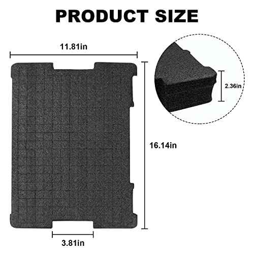 Tool Organizer Foam Insert DWST88801 fits DEWALT Tool Box packout Foam Inserts DWST17808, DWST17807, DWST17805 (2Pcs)