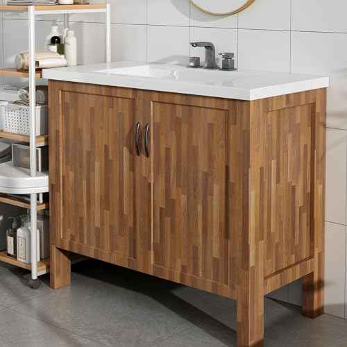 YENHOME Butcher Block Countertop Contact Paper 17.7"X200" Dark Wood Contact Paper Wood Grain Contact Paper for Cabinets Desk Countertop Peel and Stick Waterproof Faux Wood Wallpaper for Accent Wall