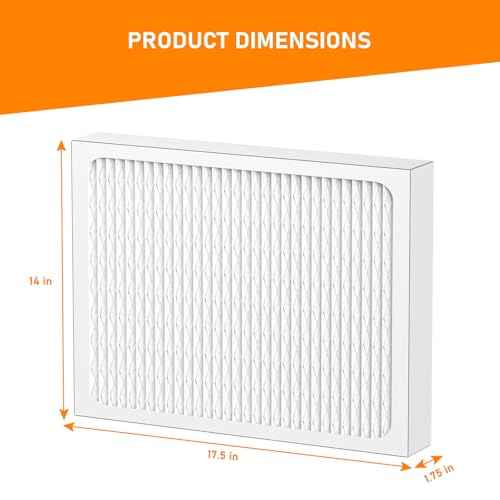 14 x 17.5 x1.75 MERV 13 Replacement Dehumidifier Filter Compatible with Santa Fe Advance90, Advance100, Advance120, Advance2, Honeywell DR90 & DR120 Dehumidifier Models, Pack of 4