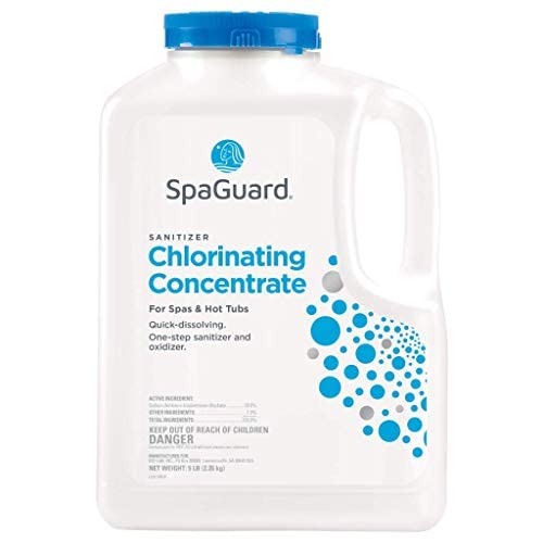 SpaGuard Spa Chlorinating Concentrate, 5 lb, Single, Advanced Spa Water Treatment for Hot Tubs and Spas, Quick Dissolving Oxidizer