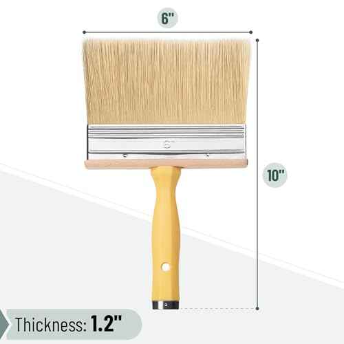 Bates- Deck Stain Brush, 6 Inch, Stain Brushes for Wood, Deck Brush, Large Paint Brushes