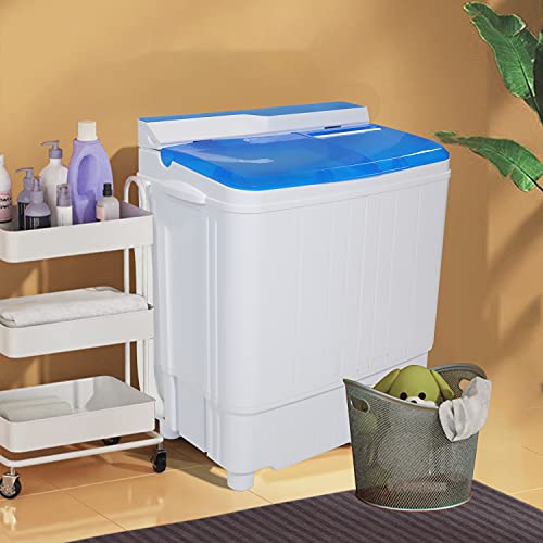 INTERGREAT Portable Washing Machine 24 lbs Mini Washer and Dryer Combo, Small Compact Apartment Washer Machine for Laundry, Camping, RV, Dorms