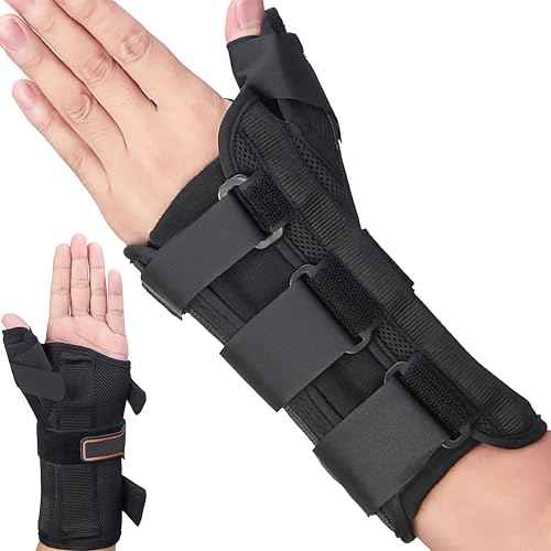 Wrist Brace & Thumb Spica Splint, for De Quervain's Tenosynovitis, Tendonitis, Carpal Tunnel & Arthritis Wrist Support Thumb Splint (Left Hand - Medium)