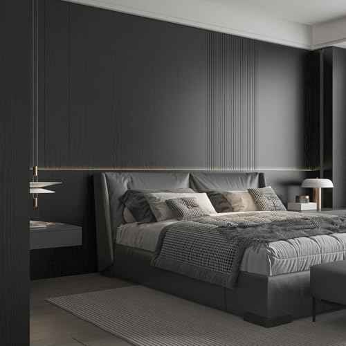 Abyssaly Black Wood Peel and Stick Wallpaper Decorative Self-Adhesive Contact Paper Film for Furniture Real Wood Contact Paper for Cabinets and Drawers Easy to Clean17.71" X 78.7"