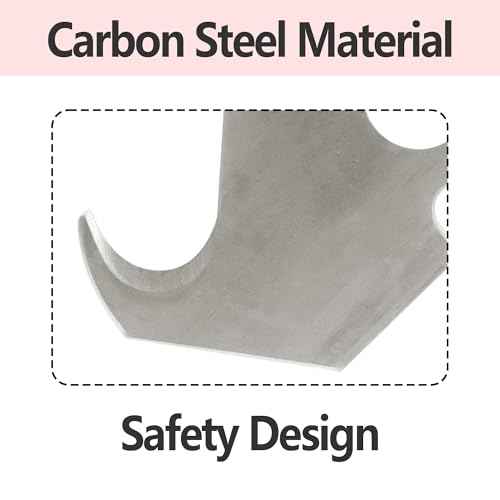 30PCS Carbon Steel Hook Blades, 2 Inch Utility Size Razor Blades with Plastic Box for Cutting Wallpaper, Carpet, Roofing Blade Knife