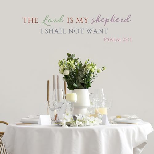 Kosiz 10 Pcs Bible Quote Verse Wall Stickers Inspirational Wall Decals Peel and Stick Quotes Motivational Scripture Religious Stickers for Home Library Office Art Decorations(Stylish Style)