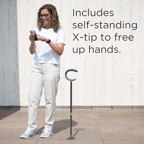 Michael Graves C Grip Walking Cane for Men and Women - Premium Walking Stick for Stability and Style - Lightweight Adjustable Cane - Walking Sticks for Seniors & Adults