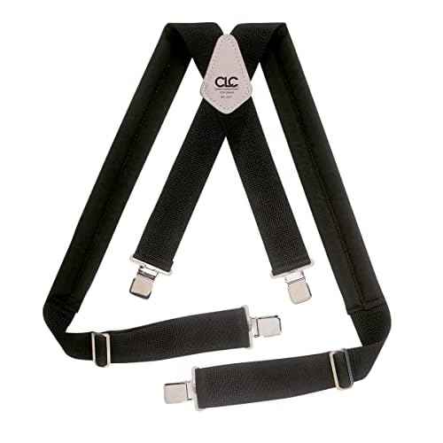Custom Leathercraft 5121 Padded Work Suspenders, unisex, Black