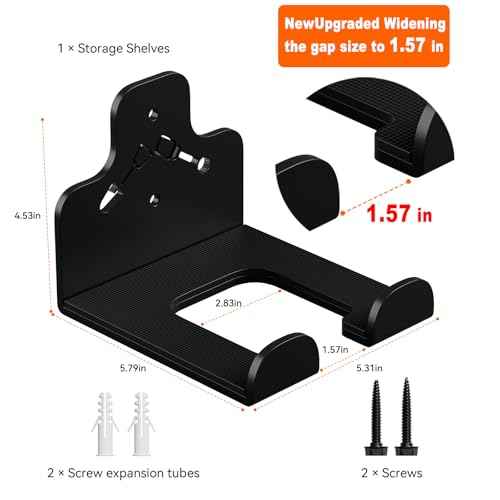 Garage Organization Storage Trimmer Rack, Garden Power Tool Hanger for Grass Trimmer, Hedge Trimmer, Garden Tools, Heavy Duty Weed Whackers Holder Wall Mounted Tool Organizer, 3 Packs