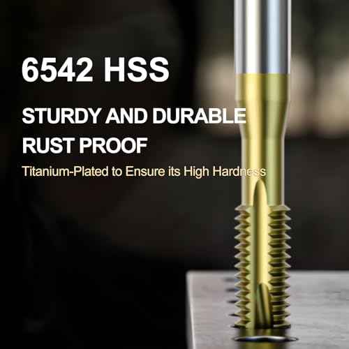 Metric Tap & Drill Bit Set, 2Pcs M3¡¿0.5 HSS 6542 Spiral Point Taps & 2Pcs 2.5mm M35 Cobalt Twist Drill Bits, for Metalworking, Automotive, Electronics & DIY Projects
