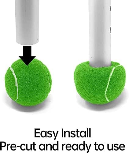 Magicorange 12 PCS Precut Walker Tennis Balls for Walker/Furniture Legs Floor Protection, Heavy Duty Long Lasting Felt Pad Glide Coverings (Purple11)