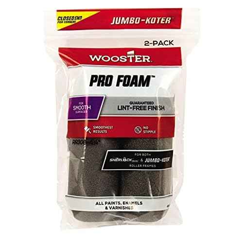 Wooster Brush RR308-4-1/2 Pro Foam, 2-Pack, 4-1/2-Inch