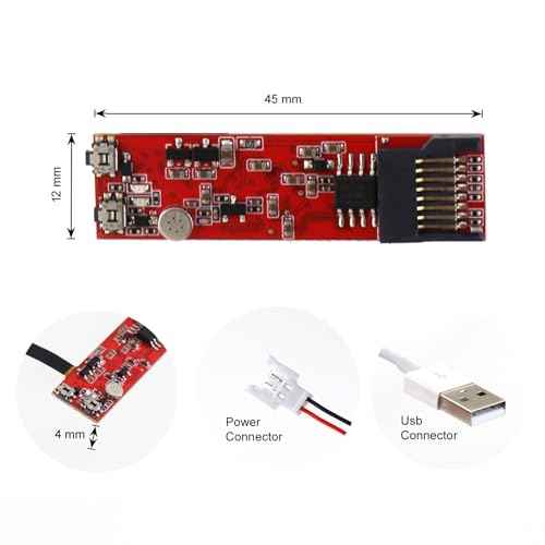 C55-R Low Power 3GP Camera Module, Red Camera Module 352x288 Resolution, Long Recording Time