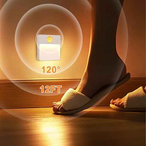 16 Pack Rechargeable Motion Sensor Stair Light for Indoor, RGBW Battery Operated Closet Lights, Stick On Night Lamp, Motion Activated Magnetic Lighting Lamps for Step,Cabinet,Hallway,Bathroom
