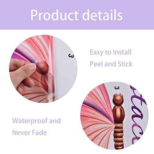 Large Inspirational Butterfly Wall Decals Stickers, Motivational Saying Positive Peel and Stick Wall Art Decals for Women Girls Bedroom Living Room Office (Colorful)