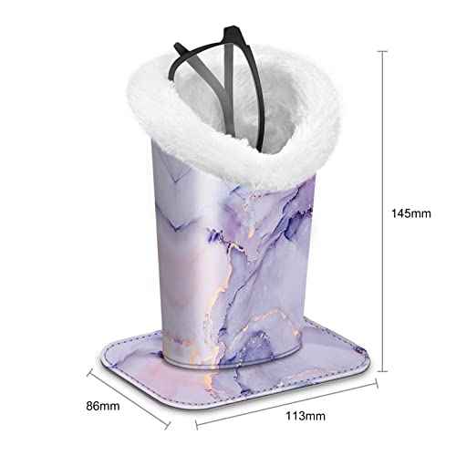 Fintie Plush Lined Eyeglasses Holder, Glasses Stand Case, Anti-scratch Glasses Storage Organizer for Desk, Nightstand, Office