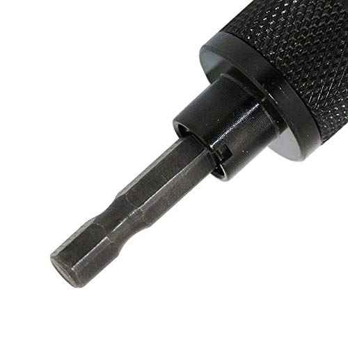 Yakamoz 1/4-Inch Hex Shank 0.6-6.5mm Keyless Drill Chuck Conversion Tool Quick Change Adapter Converter Chuck