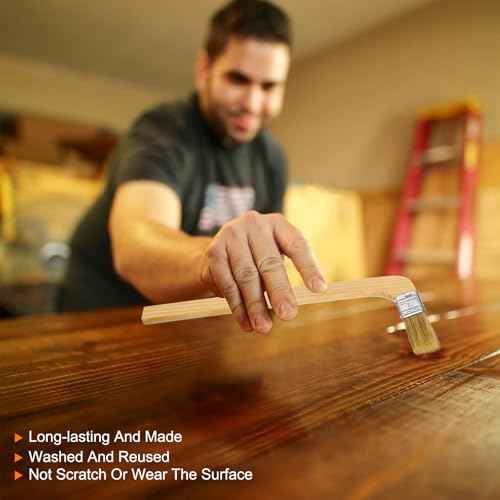 HARFINGTON Paint Brush 2Pcs 1" Brush Width Reusable Variety Angle Bend Brushes Radiator Paint for All Latex Oil Painting Furniture Walls Home Improvement