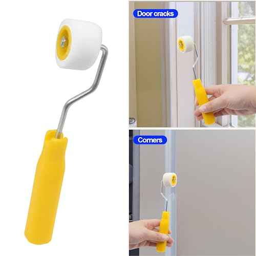 4/5 inch mini Paint Rollers for Touch up Trim Edge or Corner, Extra Small Paint Wool Brushes, Tiny Painting Tool(2 Pack)
